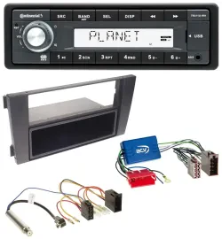Continental USB MP3 AUX 1DIN Autoradio für Audi A6 C5 01-05 Symphony Aktivsystem