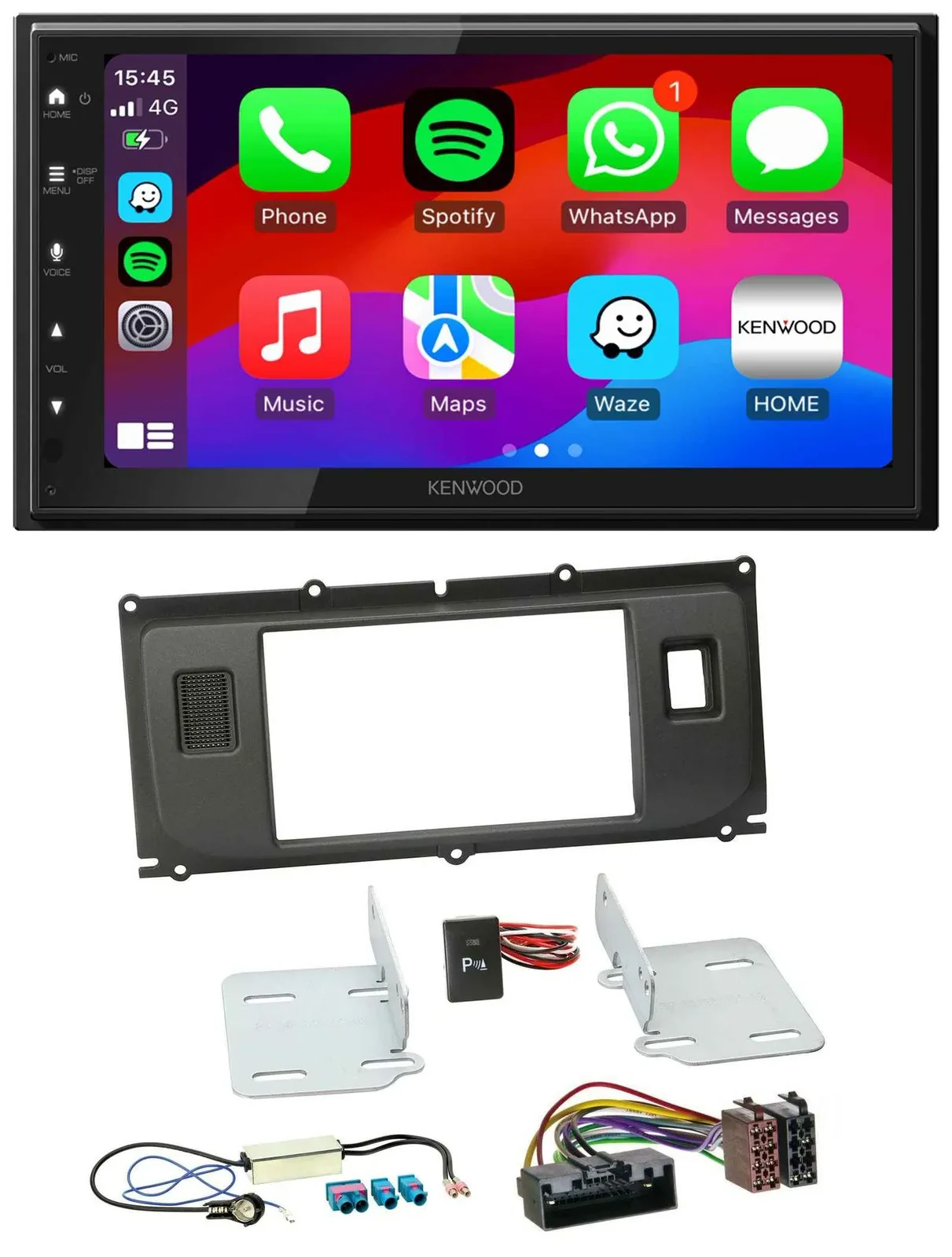 Kenwood MP3 USB DAB 2DIN Bluetooth Autoradio für Land Rover Evoque ab 2011