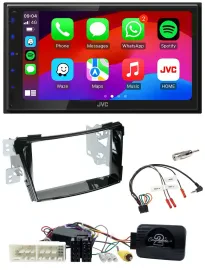 JVC Bluetooth USB Lenkrad 2DIN DAB Autoradio für Hyundai i40 ab 16 VF Klavierlac