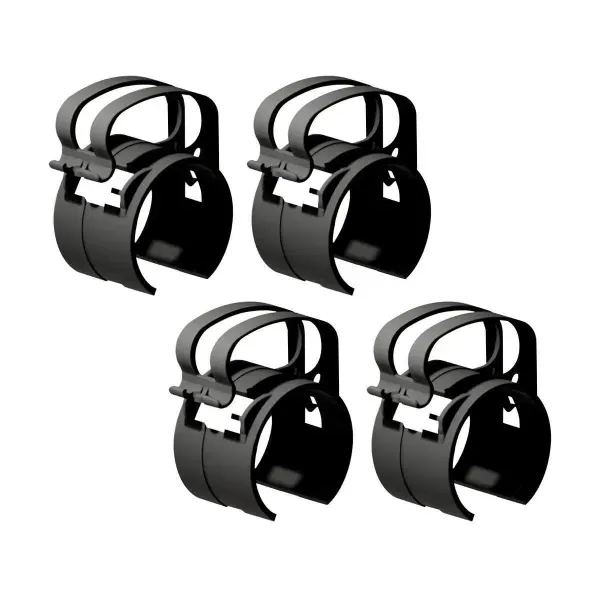 Global Truss DT-SNAP LT/BLK Black Cable Management Clamp (4-Pack)