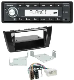 Continental USB MP3 AUX 1DIN Autoradio für Mitsubishi Space Star A00 ab 13 Ablag
