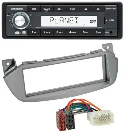 Continental MP3 AUX USB DAB 1DIN Autoradio für Nissan Pixo UA0 09-13 Suzuki Alto
