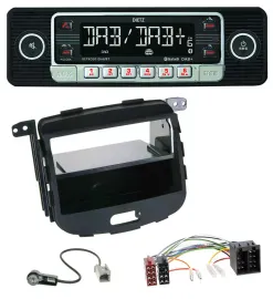 Автомагнитола Dietz USB DAB MP3 Bluetooth для Hyundai i10 (2008–2013) Rubber Touch