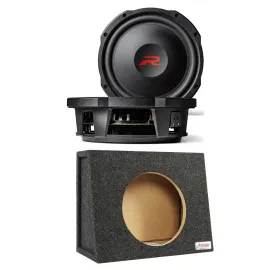 Alpine RS-W10D4 | 600W 12” Dual 2-Ohms Shallow Sub with Enclosure