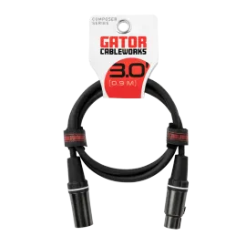 Микрофонный кабель Gator GCWC-XLR-03 Composer Series Black 0.9 м