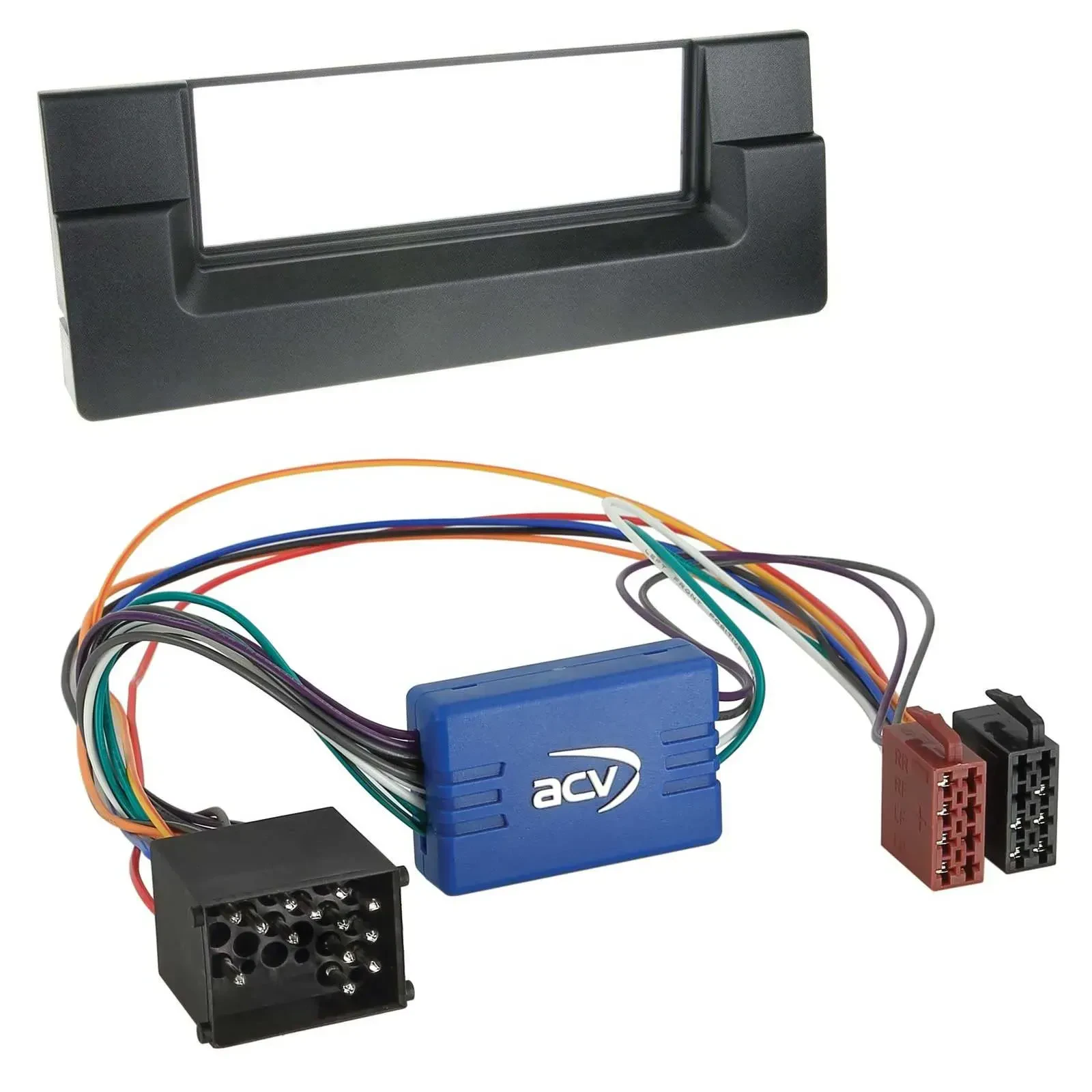 Einbauset DIN Autoradio für BMW 5er E39 X5 E53 Aktivsystem Rundpin