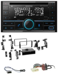 Kenwood CD 2DIN DAB USB MP3 Bluetooth Autoradio für Nissan Versa Tiida C11 2007-