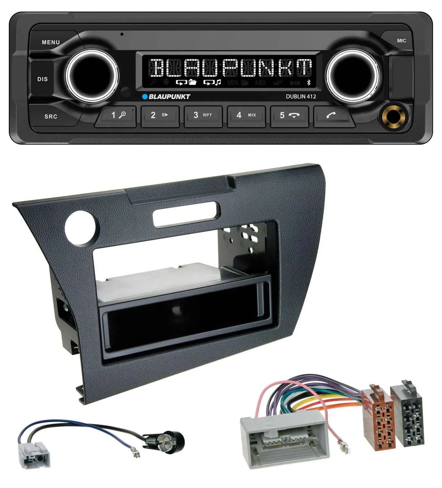 Blaupunkt MP3 Bluetooth USB AUX Autoradio für Honda CR-Z (ZF1, ab 2010)