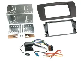 Einbauset Doppel DIN Autoradio für Seat Ibiza ab 08 tuam-grey