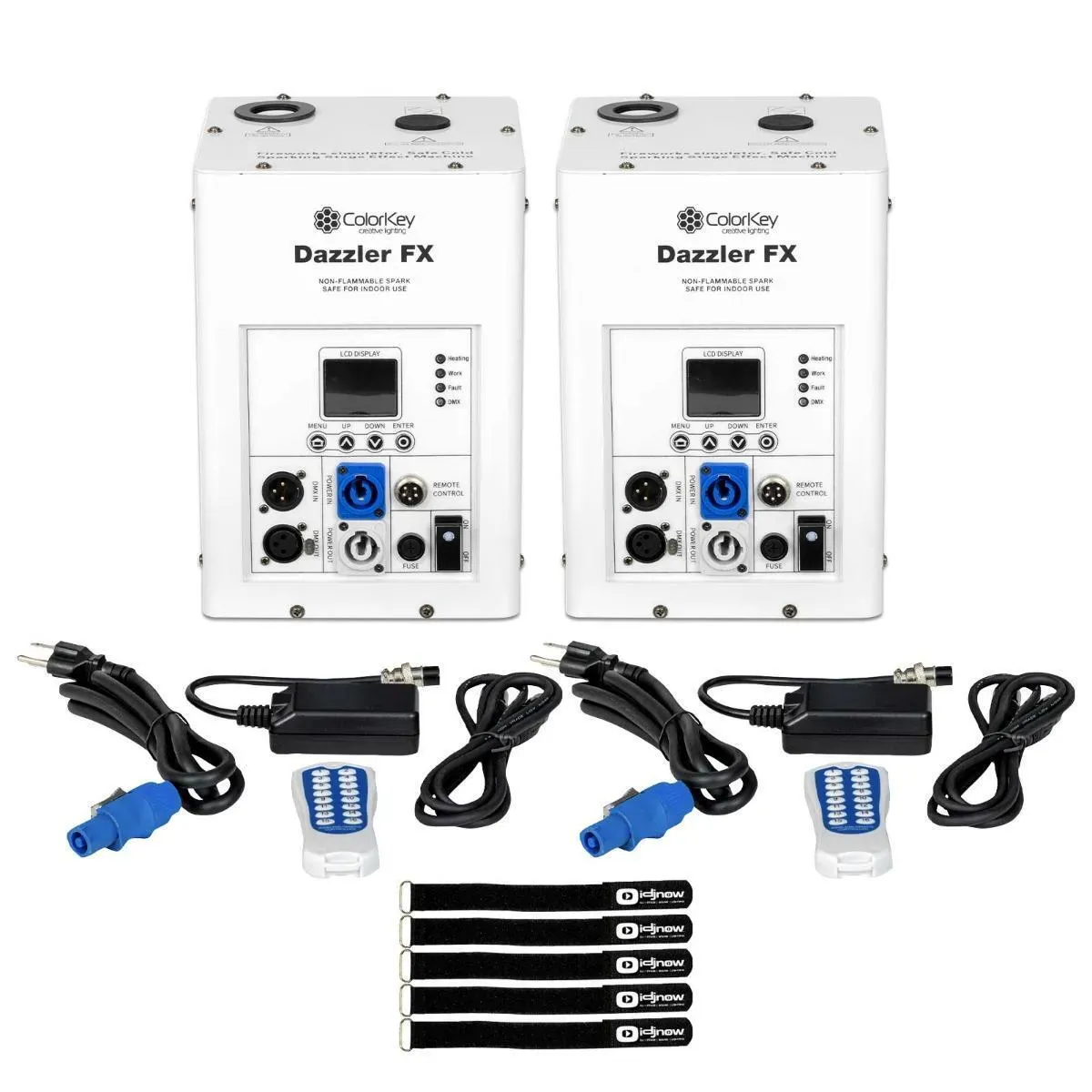 Генератор холодных искр ColorKey CKU-7701 White (пара)