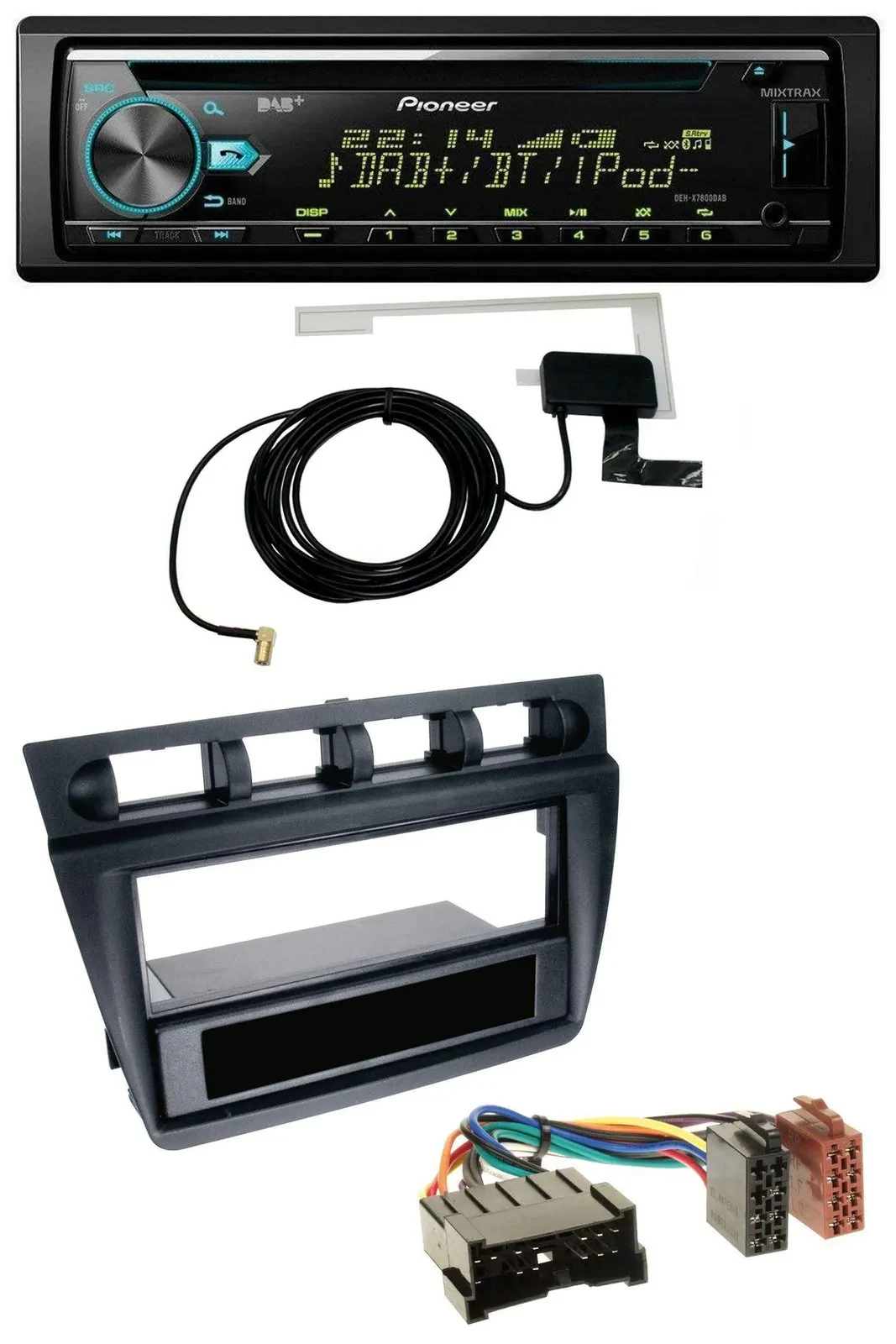 Автомагнитола для Kia Picanto (с 2006) Pioneer CD/MP3, USB, AUX, DAB, черный