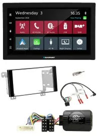 Blaupunkt DAB Bluetooth USB Lenkrad 2DIN Autoradio für Subaru ForesterSJ Impreza
