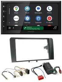 Kenwood DAB Bluetooth USB MP3 2DIN Autoradio für Audi A3 03-06 8P Bose Aktivsyst