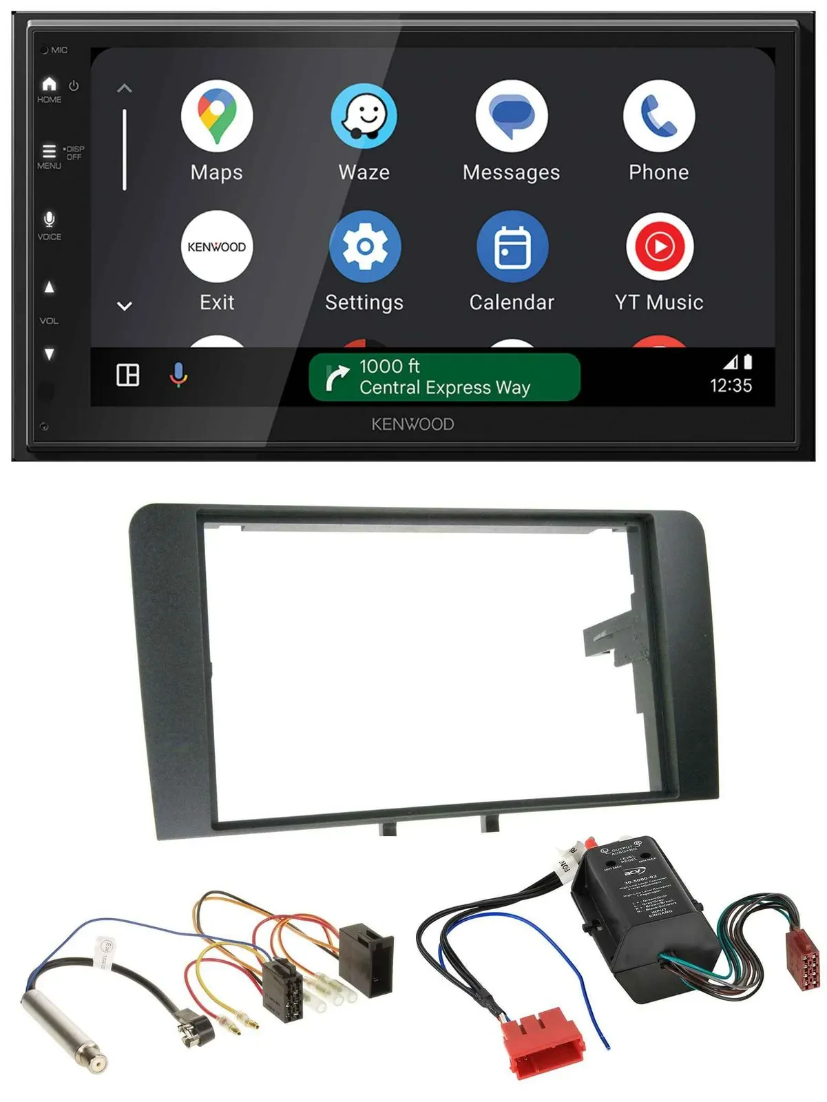 Kenwood DAB Bluetooth USB MP3 2DIN Autoradio für Audi A3 03-06 8P Bose Aktivsyst