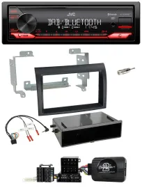 JVC Bluetooth USB DAB Lenkrad Autoradio für Fiat Ducato 06-08 schwarz