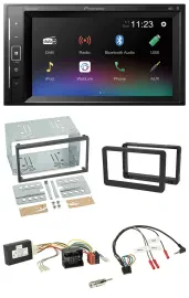 Pioneer DAB Lenkrad 2DIN Bluetooth USB Autoradio für Alfa Romeo Brera 159 Spider