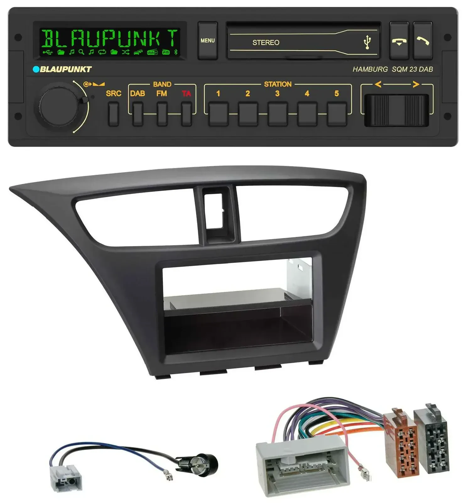 Blaupunkt USB DAB Bluetooth MP3 Autoradio für Honda Civic (ab 2012)