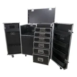 ProX XS-6DMIC25W ATA Flight Style Mic Stand & Drawer Combo Case idjnow