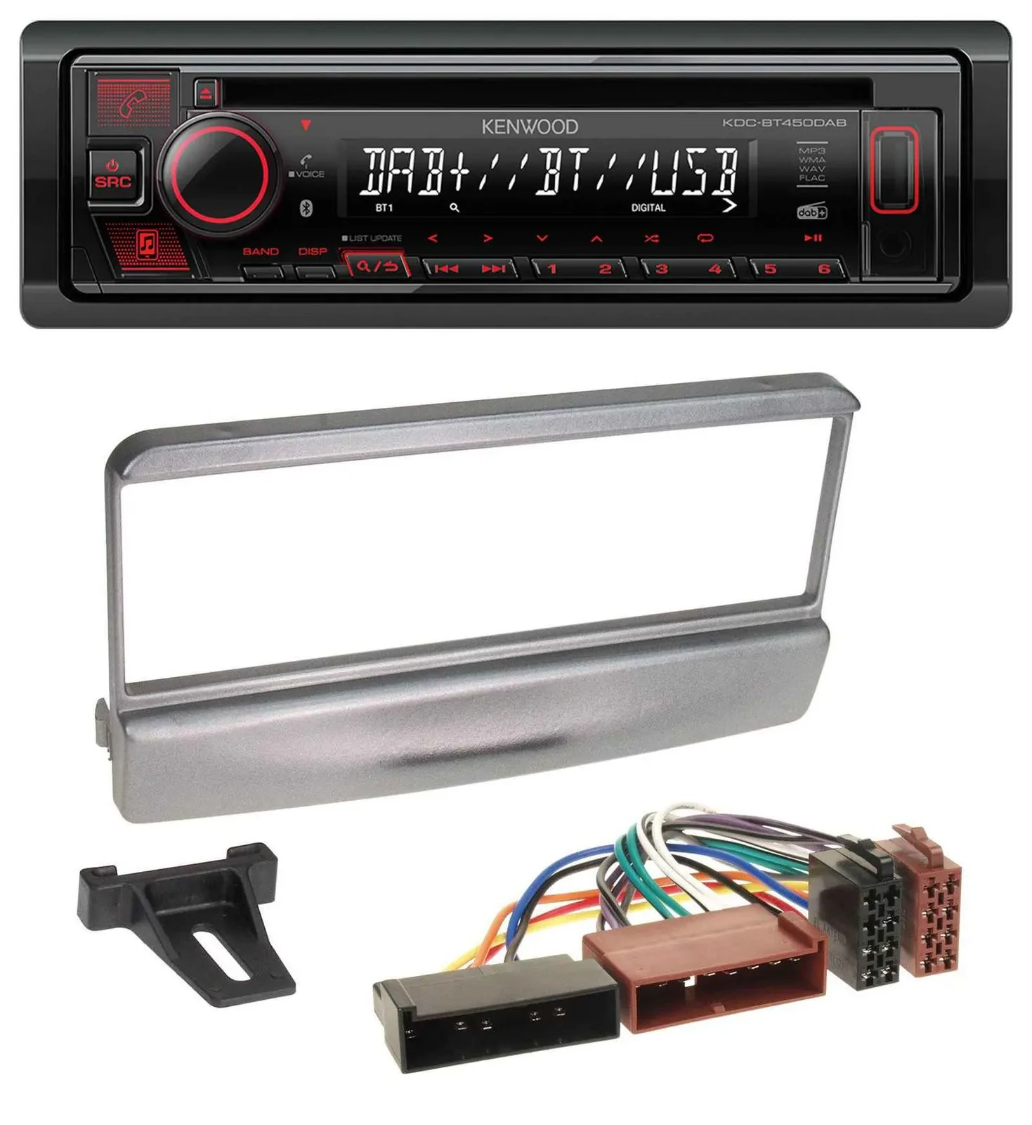 Kenwood MP3 CD USB Bluetooth DAB Autoradio für Ford Mondeo 96-02 Transit bis 06