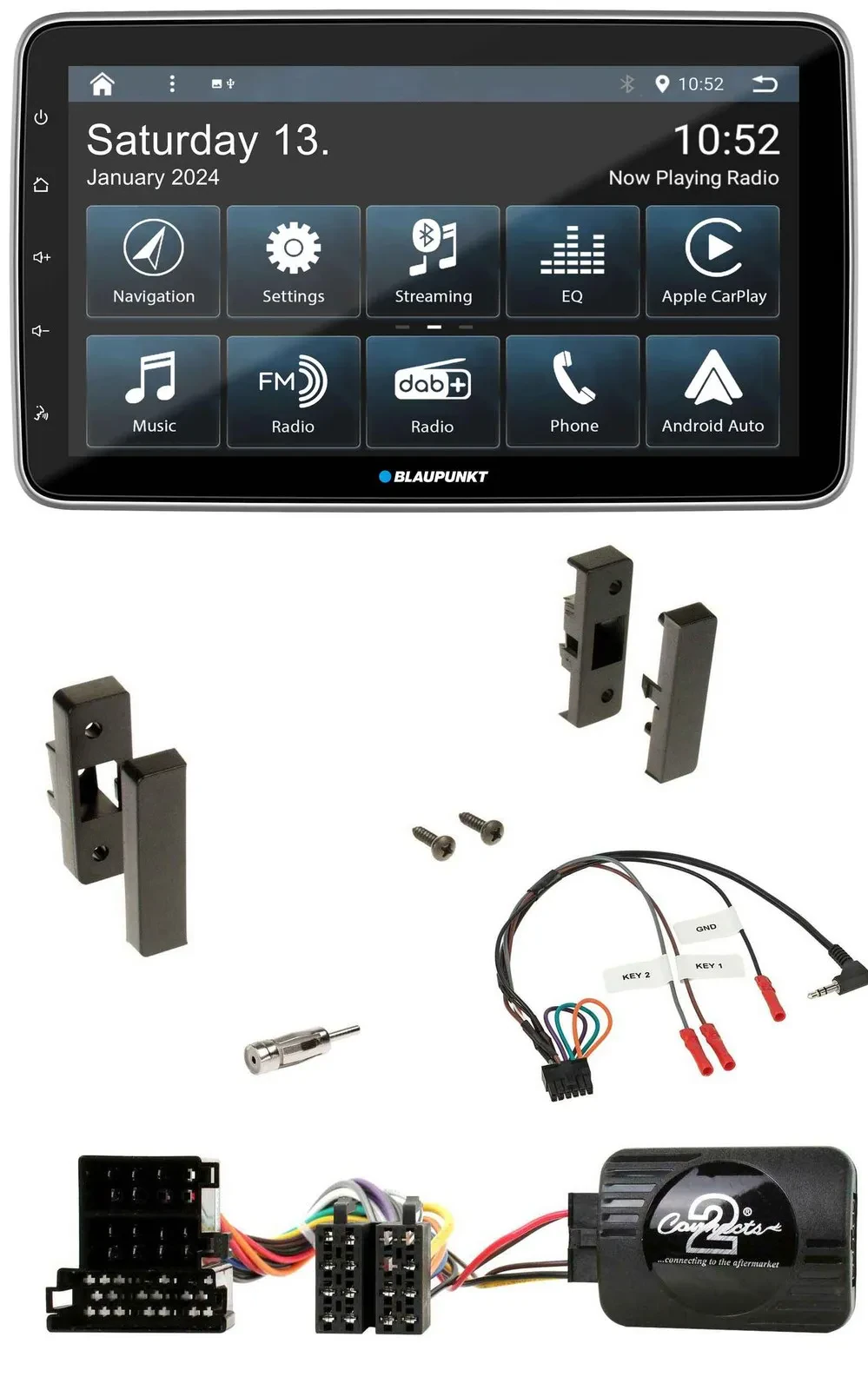 Blaupunkt USB DAB SD Lenkrad Bluetooth Autoradio für Audi A3 8L 1996-2000