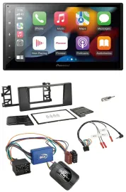 Автомагнитола для BMW 5 Series E39 (1996–2004) Pioneer 2DIN, DAB, Bluetooth, USB, управление с руля, для активной аудиосистемы