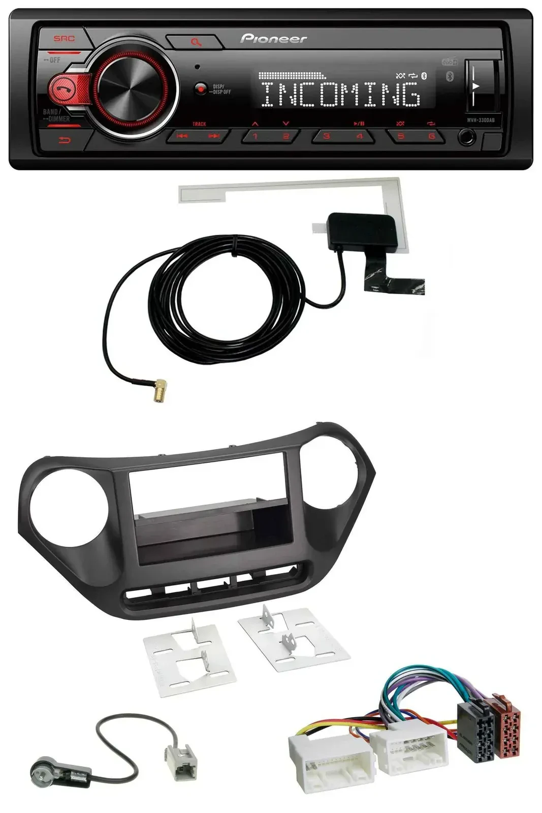 Автомагнитола для Hyundai i10 (с 2013) Pioneer DAB, Bluetooth, USB, MP3
