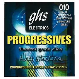 Струны для электрогитары GHS Strings PRDM Dave Mustaine Progressives 10-52