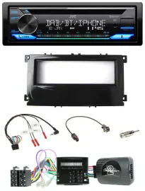 JVC Bluetooth Lenkrad USB DAB CD Autoradio für Ford Mondeo S-Max Can-Bus 07-14 p