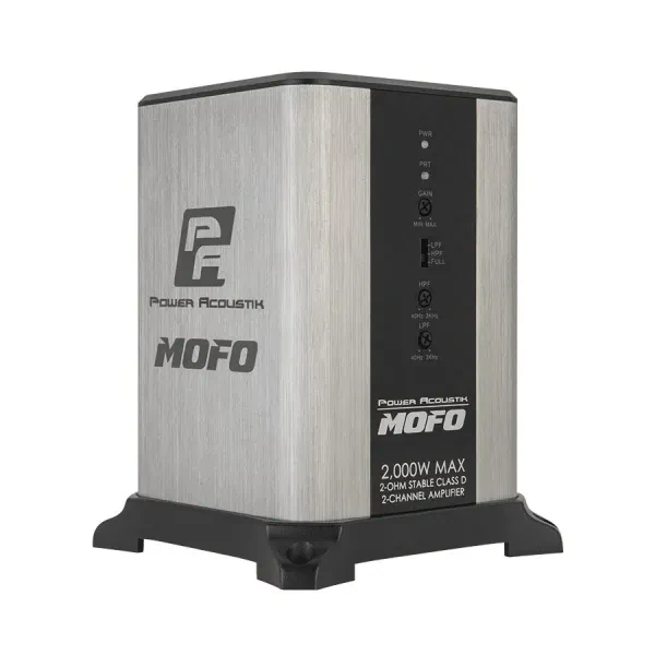 Power Acoustik MOFO2-2KD 600W RMS Class D 2 Channel Car Amplifier