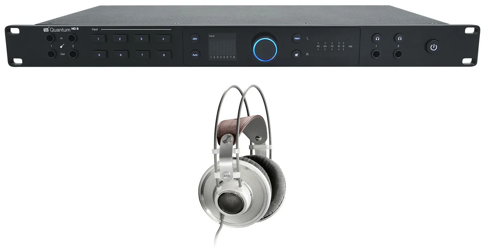 Presonus Quantum HD8 26 x 30 USB-C Audio Recording Interface+AKG K701 Headphones