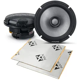 Alpine R2-S65 200W RMS 6.5" Coaxial Car Speakers with Sound Damping