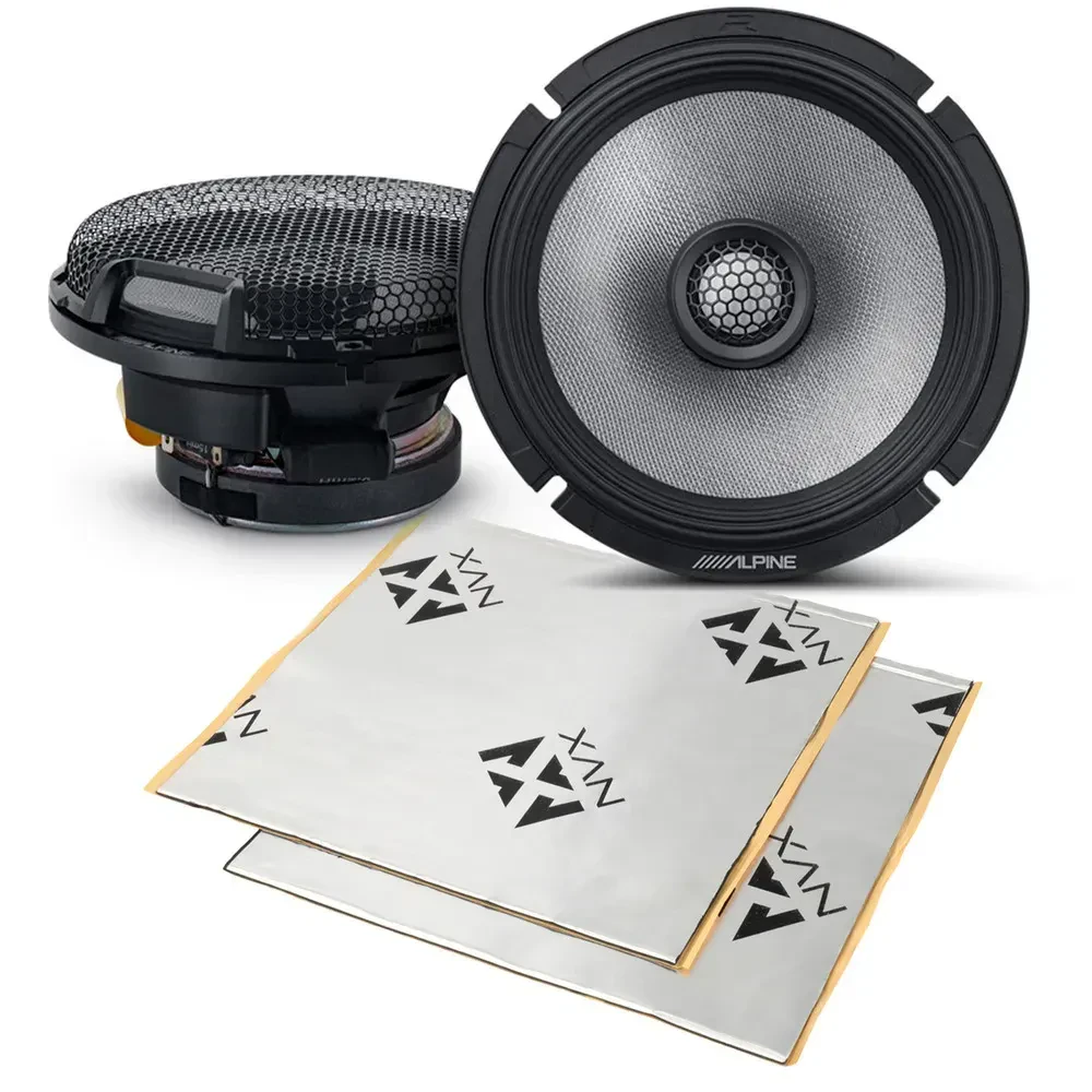 Автоколонки коаксиальные Alpine R2-S65 6.5", 200W RMS (набор, с шумоизоляцией)