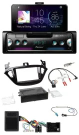 Pioneer USB Lenkrad Bluetooth DAB Autoradio für Opel Adam ab 2013 Corsa E Ablage