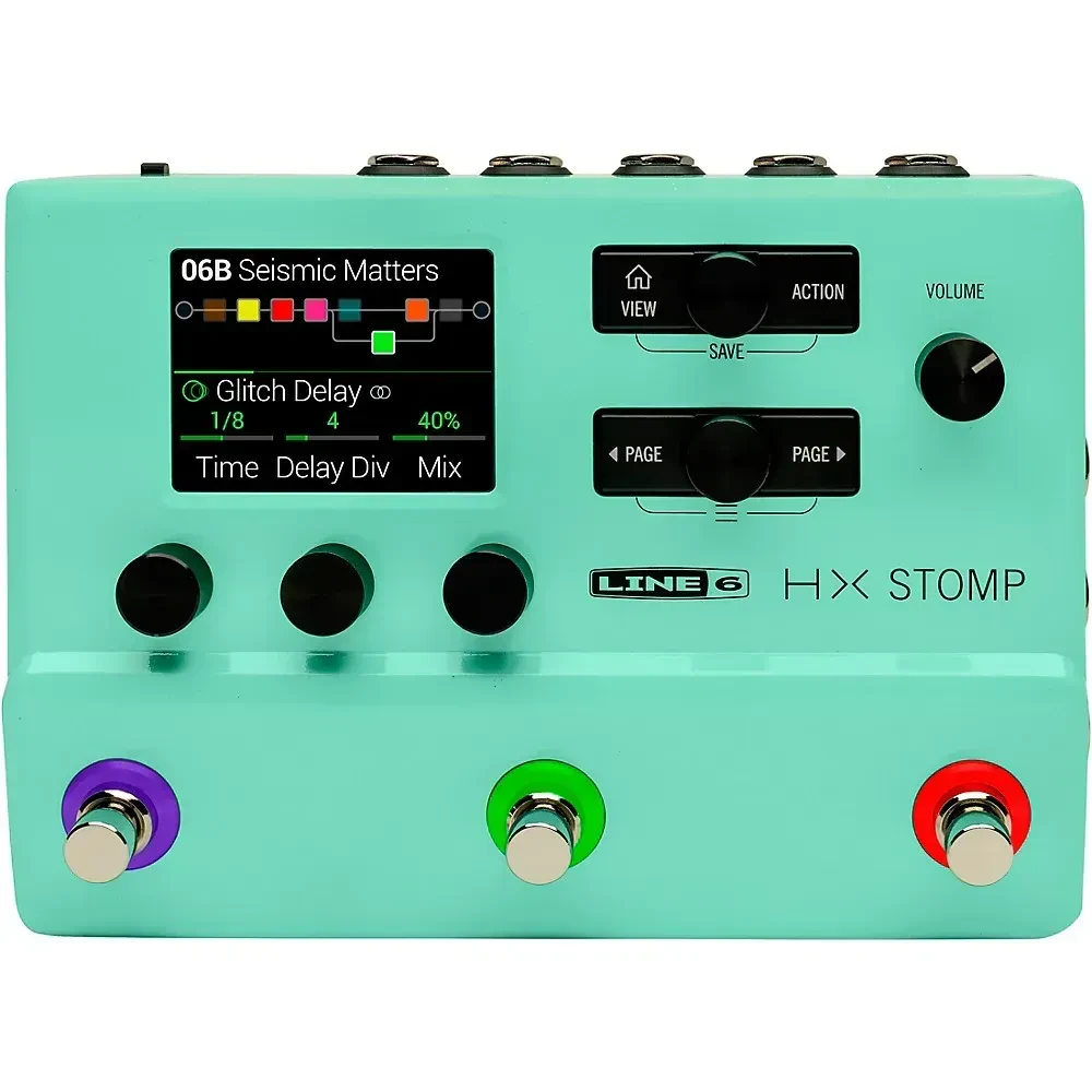 Line 6 HX Stomp Limited-Edition Multi-Effects Pedal Seafoam Green