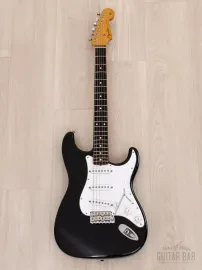 Электрогитара Fender Stratocaster 1962 Vintage Reissue ST62-650 SSS Black w/gigbag Japan 1991