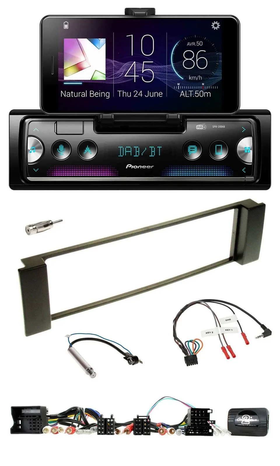 Pioneer USB Lenkrad Bluetooth DAB Autoradio für Audi A3 A6 Can-Bus 00-04