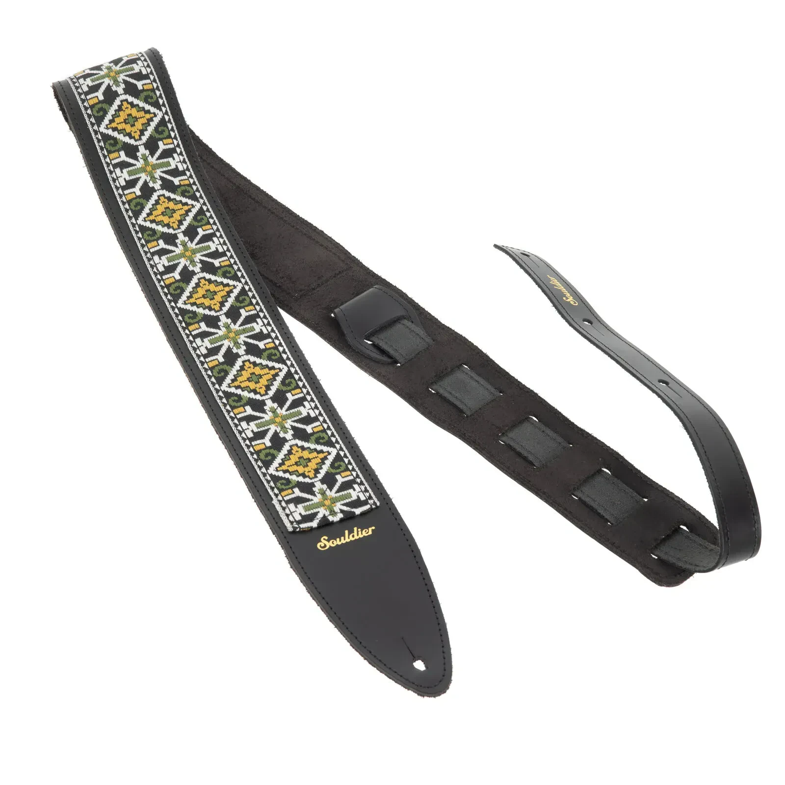 Ремень для гитары Souldier TGS1318BK01BK Torpedo San Quentin Gold Cash Pattern