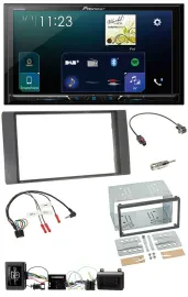 Автомагнитола для Ford Kuga 2008–2012 Pioneer 2DIN, Bluetooth, USB, DAB, антрацит