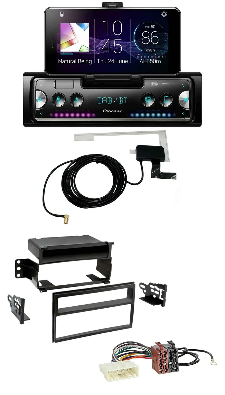 Автомагнитола Pioneer DAB, Bluetooth, MP3, USB для Nissan Versa/Tiida (с 2007)