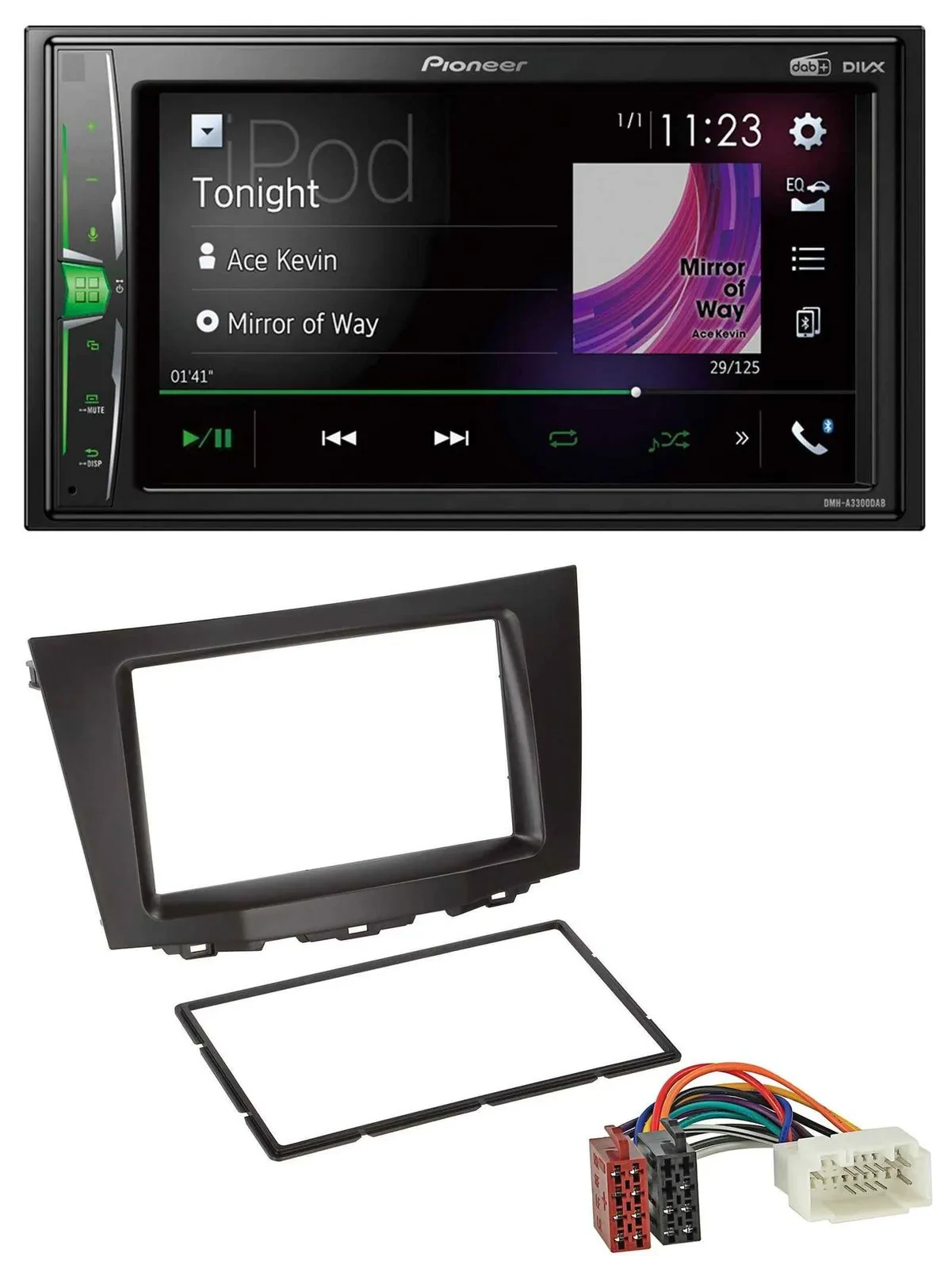 Pioneer 2DIN MP3 DAB USB Bluetooth Autoradio für Suzuki Kizashi (ab 2009)