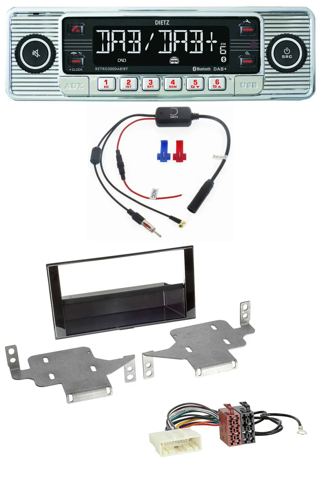Dietz DAB USB MP3 Bluetooth Autoradio für Nissan Juke (ab 2014)