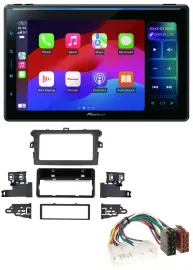 Pioneer Bluetooth DAB MP3 USB Autoradio für Toyota Corolla 2009-2012 silber