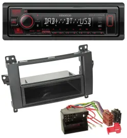 Kenwood MP3 CD USB Bluetooth DAB Autoradio für Mercedes B-Klasse (T245, 05-11)