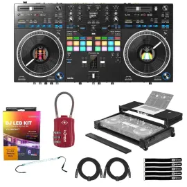 DJ-контроллер с джогом Pioneer DDJ-REV7 Black с аксессуарами