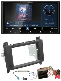 Kenwood Bluetooth 2DIN USB DAB MP3 Autoradio für Mercedes Vito Viano 06-14 Rubbe