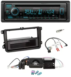 Kenwood Bluetooth DAB CD Lenkrad USB Autoradio für VW Passat Polo Scirocco Shara