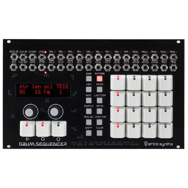 Модульный студийный синтезатор Erica Synths Drum Sequencer Eurorack Module