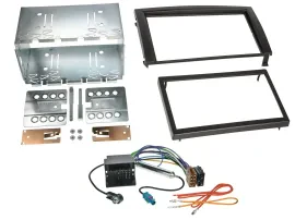 Einbauset Doppel DIN Autoradio für Skoda Fabia 6Y Facelift 2004-2007 Quadlock