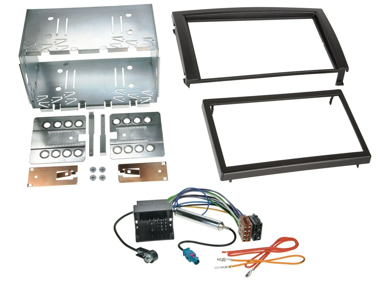 Einbauset Doppel DIN Autoradio für Skoda Fabia 6Y Facelift 2004-2007 Quadlock