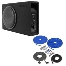NVX QB10SPA 350W RMS 10" Amp Ported Sub Enclosure w/ Amp Kit